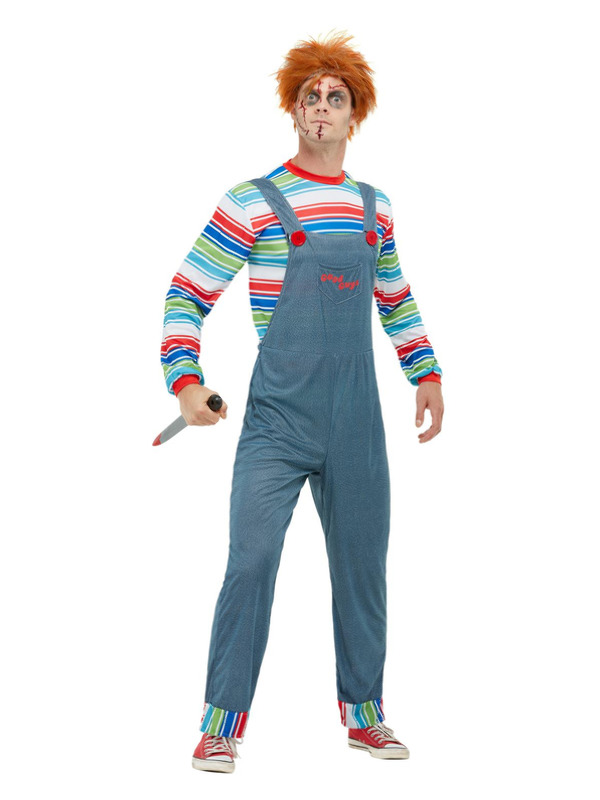 Chucky Mens Costume, Blue