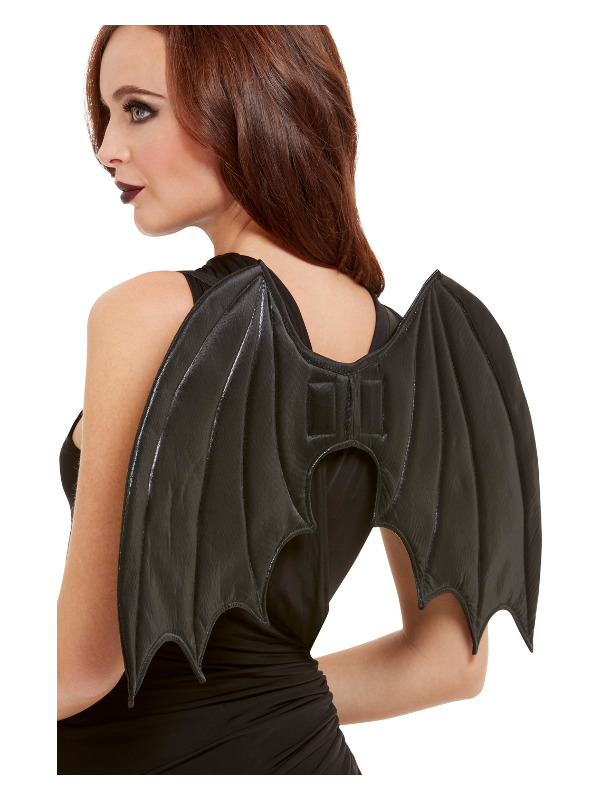 Bat Wings, Black, 50cm/20in