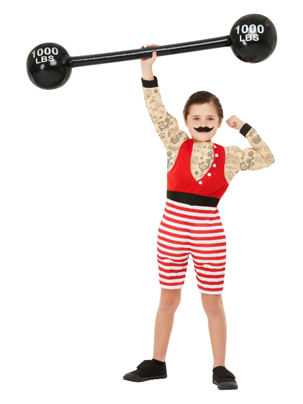Deluxe Strong Boy Costume, Multi-Coloured