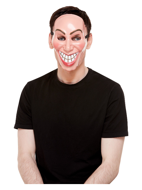 Smiler Mask, Male, Beige, with Elastic Strap