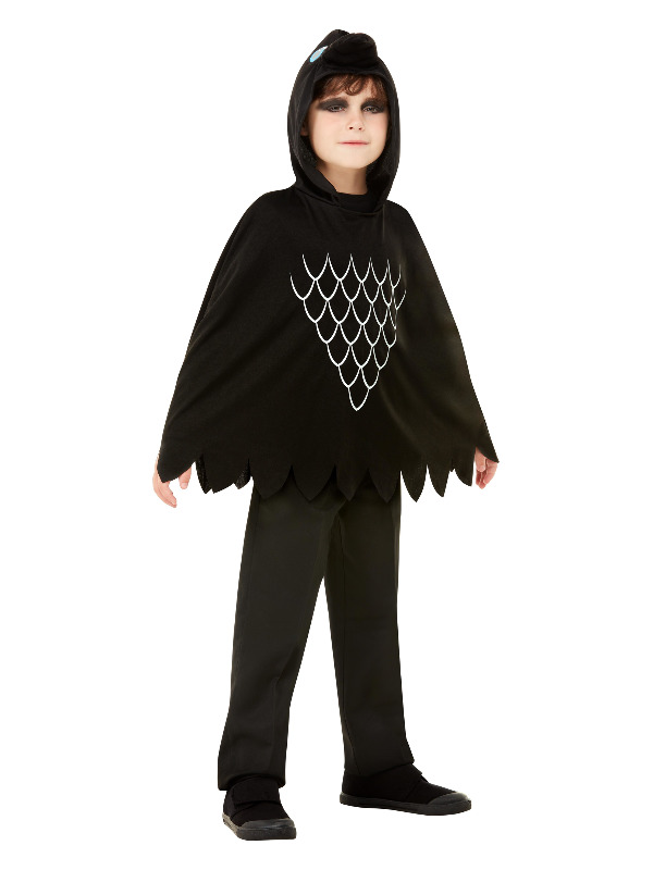 Scary Crow Poncho, Black