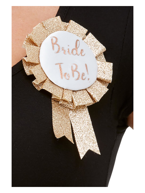 Bride To Be Rosette, Rose Gold