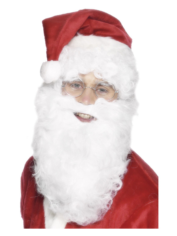 Santa Beard, White, 28cm / 11in