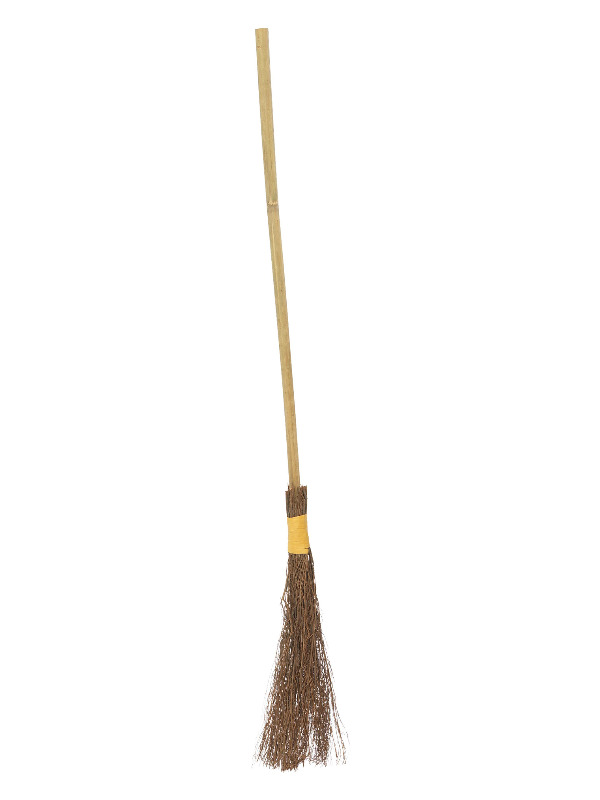 Authentic Witch's Broom Stick, Brown, 101cm/40in