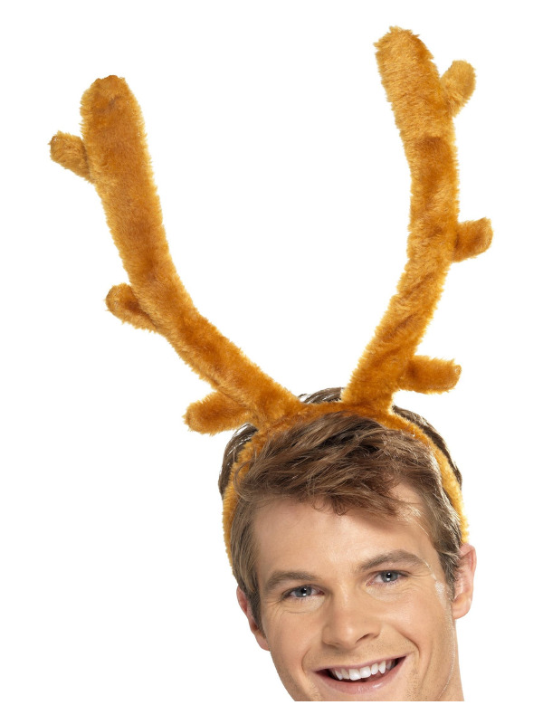 Stag Night Horns, Brown, with Headband