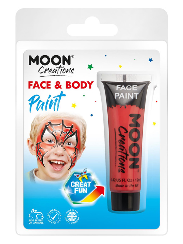 Moon Creations Face & Body Paint, Red