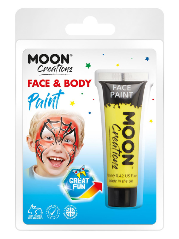 Moon Creations Face & Body Paint, Yellow