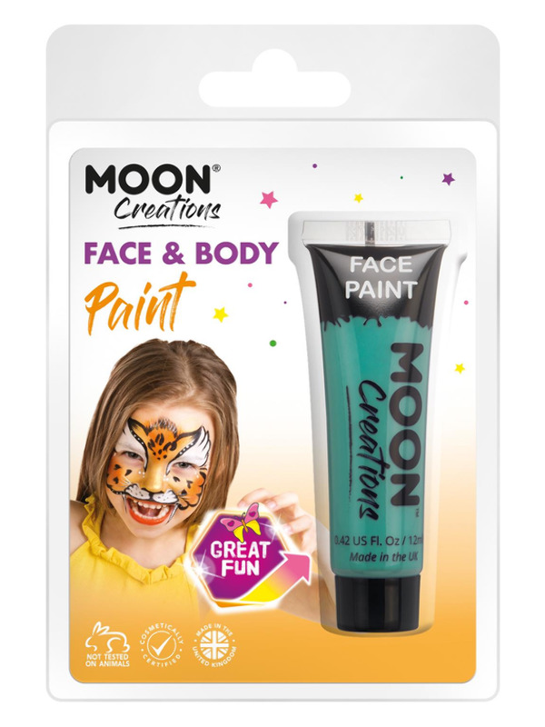 Moon Creations Face & Body Paint, Turquoise