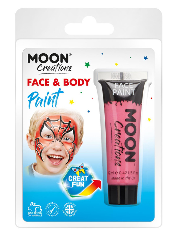Moon Creations Face & Body Paint, Hot Pink