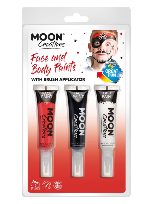 Moon Creations Face & Body Paints and Brush,