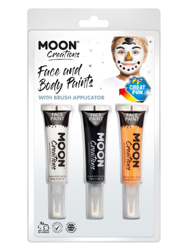 Moon Creations Face & Body Paints and Brush,