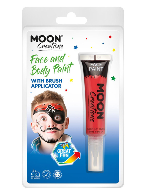 Moon Creations Face & Body Paints, Red
