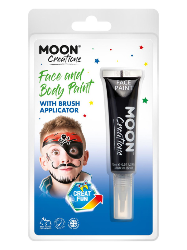 Moon Creations Face & Body Paints, Black