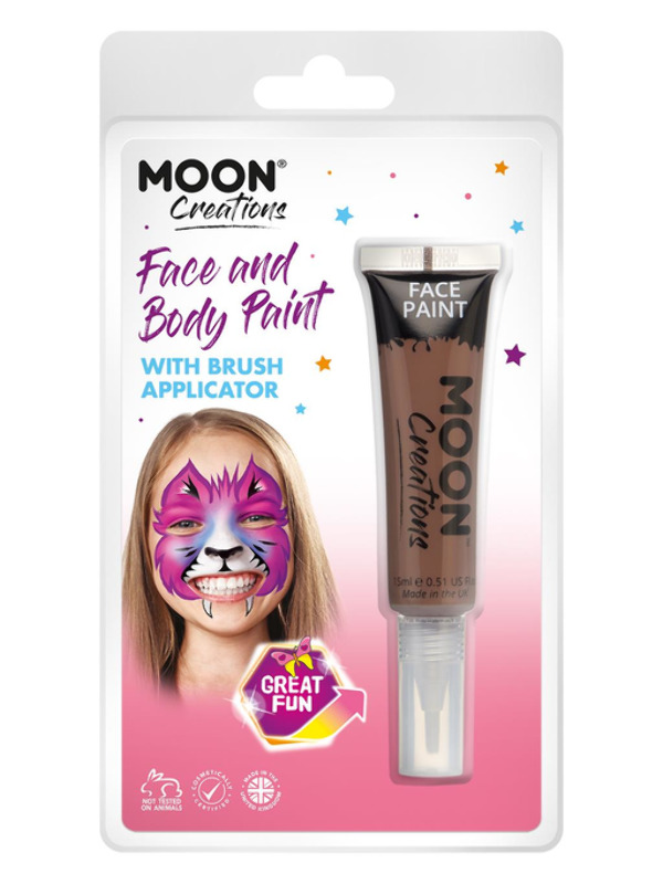 Moon Creations Face & Body Paints, Brown