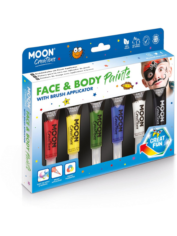 Moon Creations Face & Body Paints, Assorted