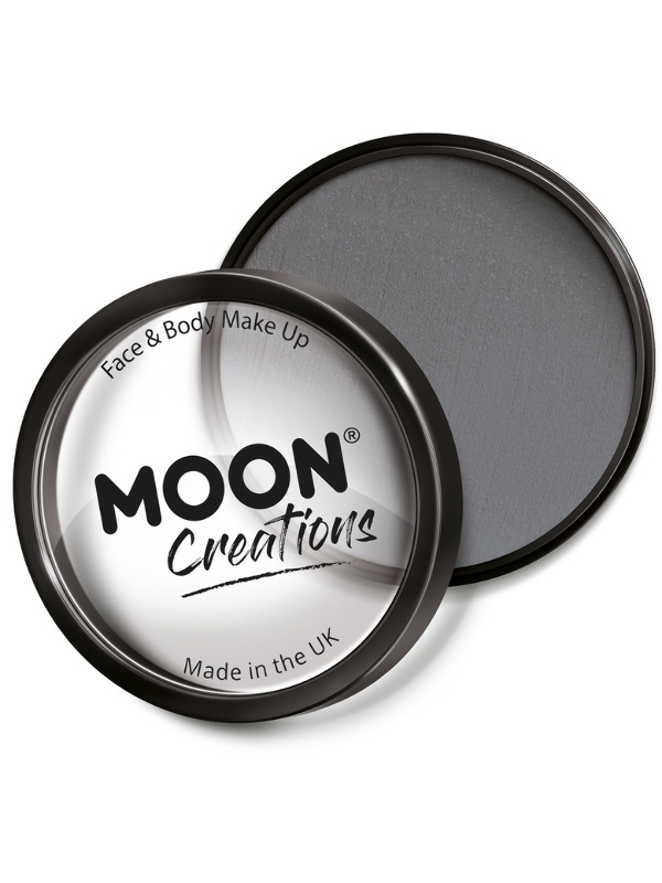 Moon Creations Pro Face Paint Cake Pot, Dark Grey