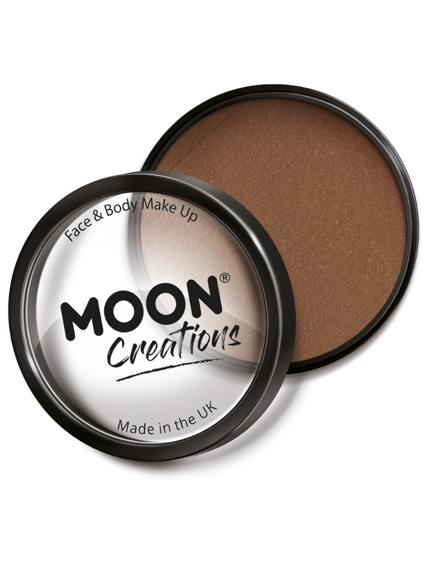 Moon Creations Pro Face Paint Cake Pot, Brown