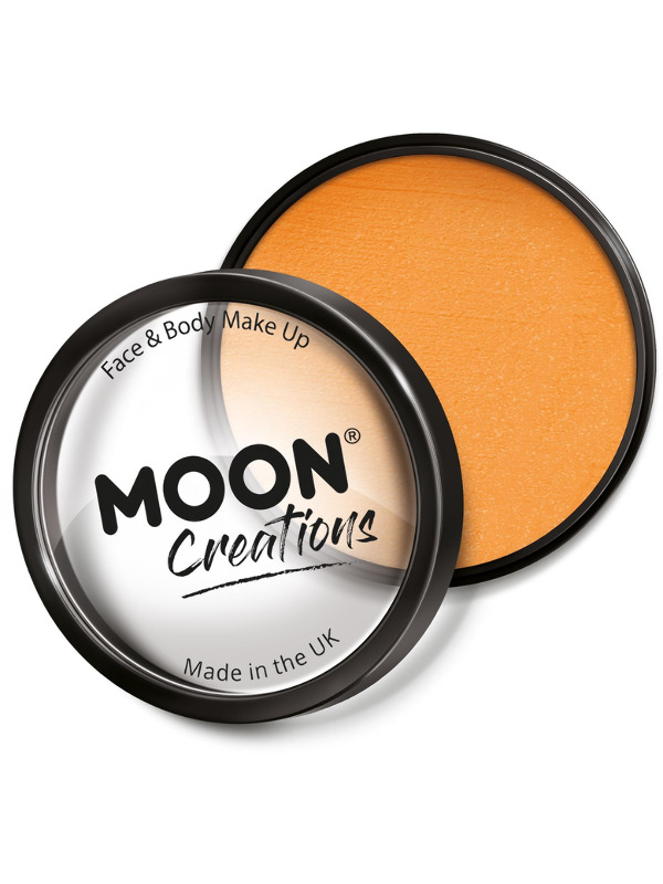 Moon Creations Pro Face Paint Cake Pot, Orange