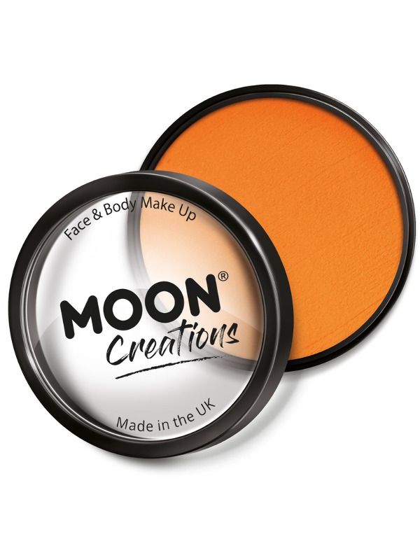 Moon Creations Pro Face Paint Cake Pot, Orange