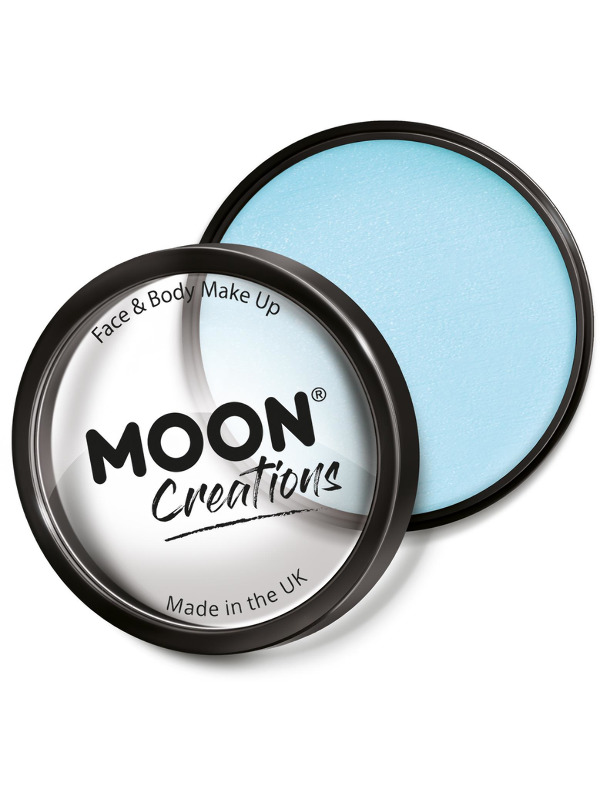 Moon Creations Pro Face Paint Cake Pot, Light Blue