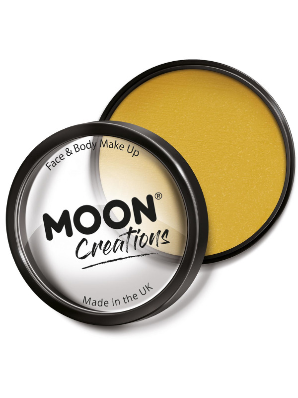 Moon Creations Pro Face Paint Cake Pot, Golden