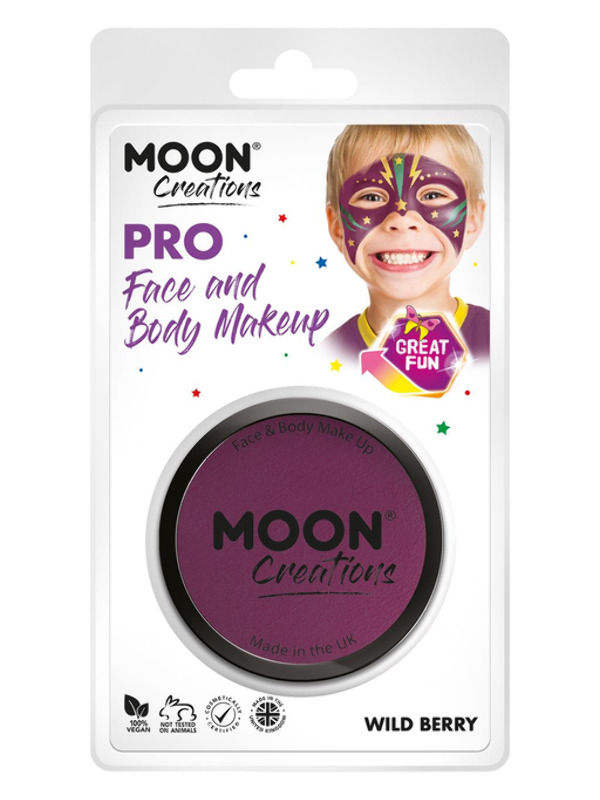 Moon Creations Pro Face Paint Cake Pot, Purple