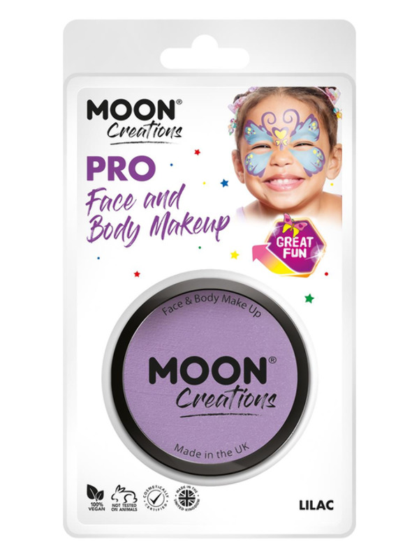 Moon Creations Pro Face Paint Cake Pot, Lilac