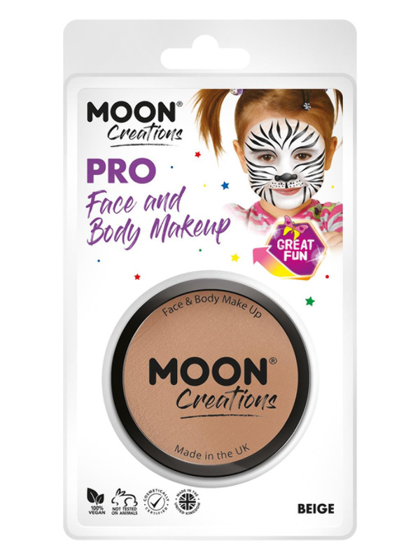 Moon Creations Pro Face Paint Cake Pot, Beige