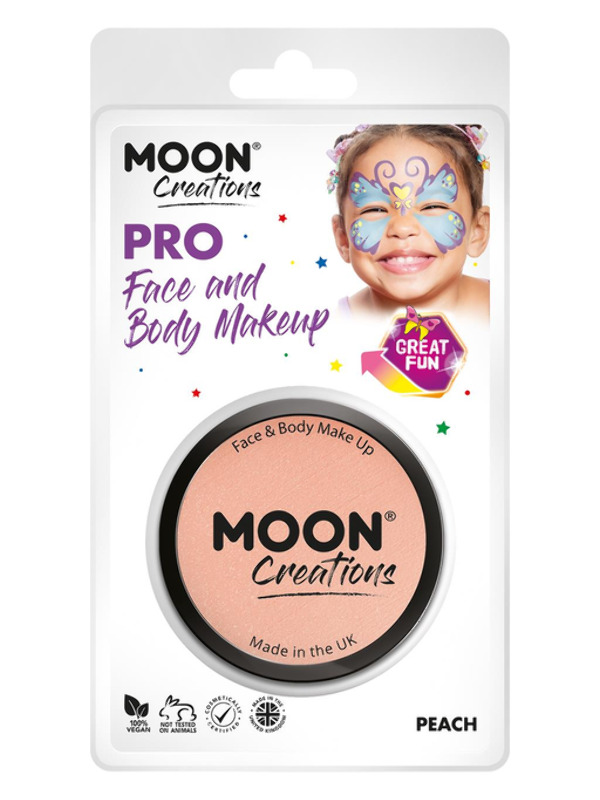 Moon Creations Pro Face Paint Cake Pot, Peach