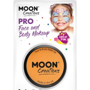 Moon Creations Pro Face Paint Cake Pot, Orange