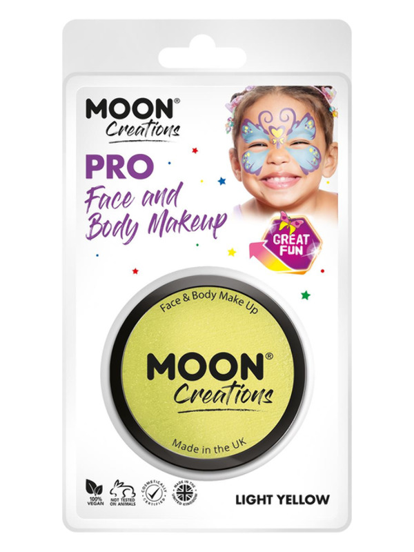 Moon Creations Pro Face Paint Cake Pot, Yellow