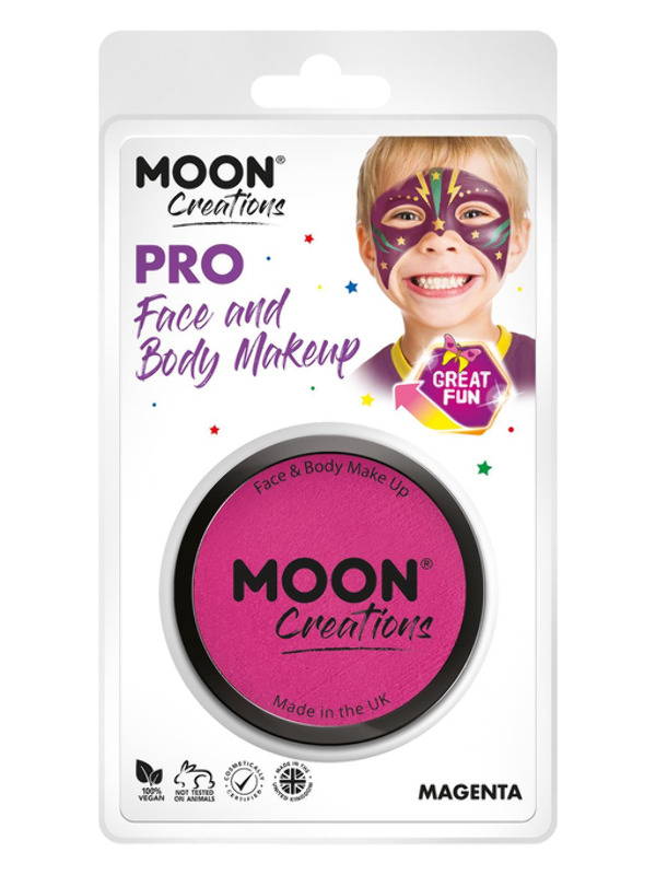 Moon Creations Pro Face Paint Cake Pot, Magenta