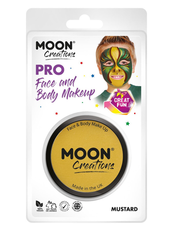 Moon Creations Pro Face Paint Cake Pot, Golden