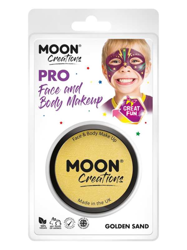 Moon Creations Pro Face Paint Cake Pot, Sand