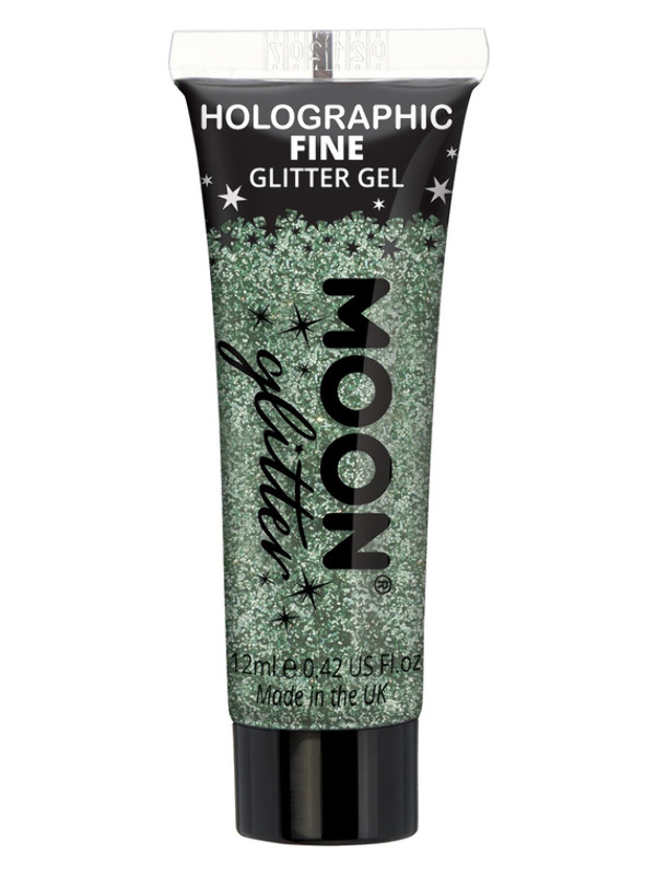 Moon Glitter Holographic Fine Glitter Gel, Green