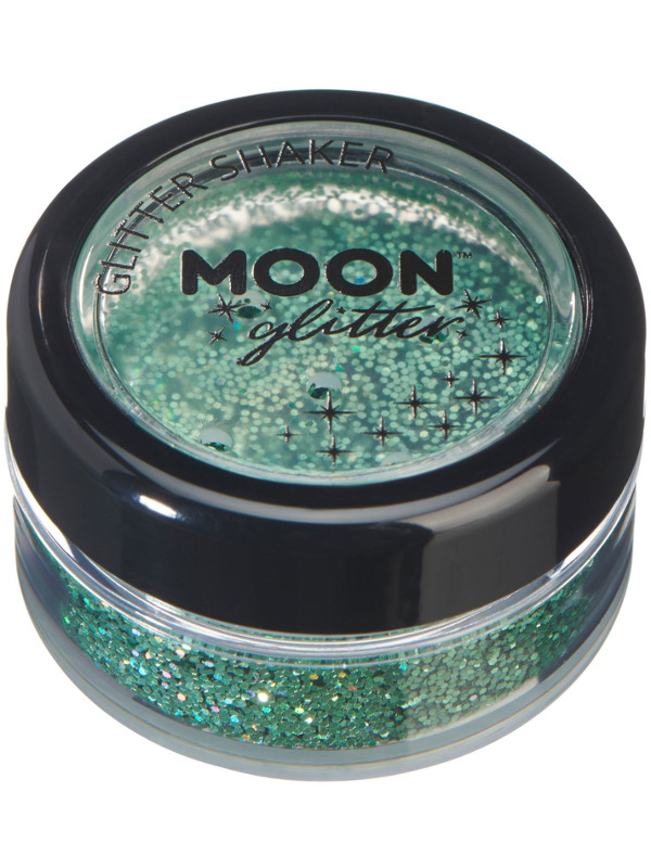 Moon Glitter Holographic Glitter Shakers, Green