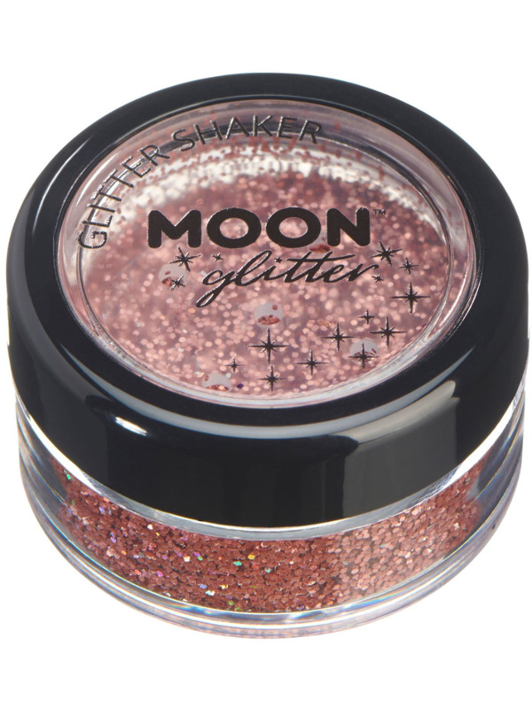 Moon Glitter Holographic Glitter Shakers, Rose Gol