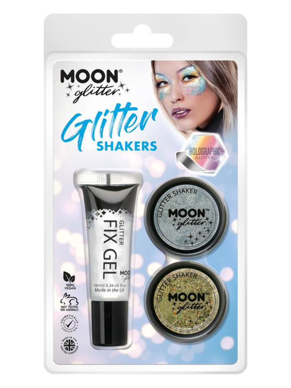 Moon Glitter Holographic Glitter Shakers,