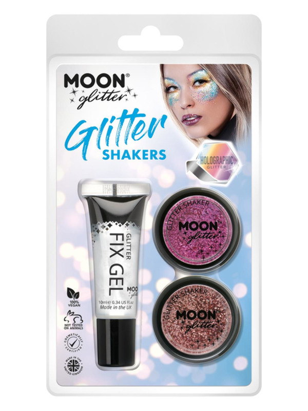 Moon Glitter Holographic Glitter Shakers,