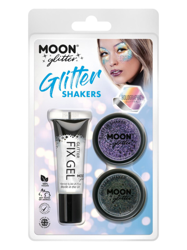 Moon Glitter Holographic Glitter Shakers,