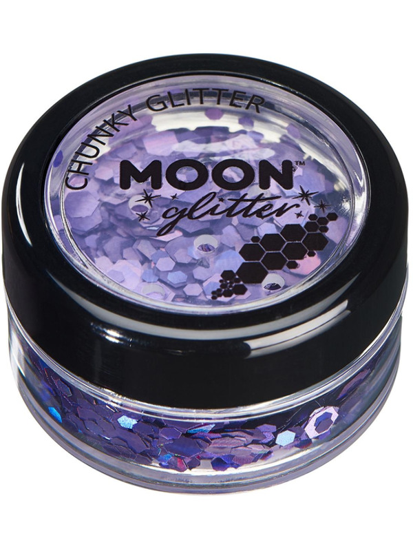 Moon Glitter Holographic Chunky Glitter, Purple