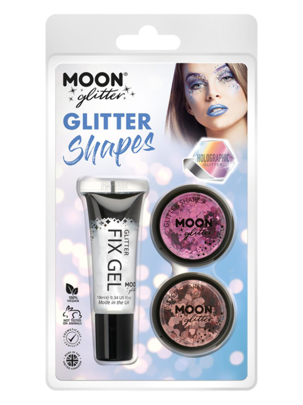 Moon Glitter Holographic Glitter Shapes,