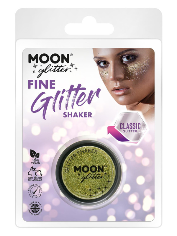 Moon Glitter Classic Fine Glitter Shakers, Gold