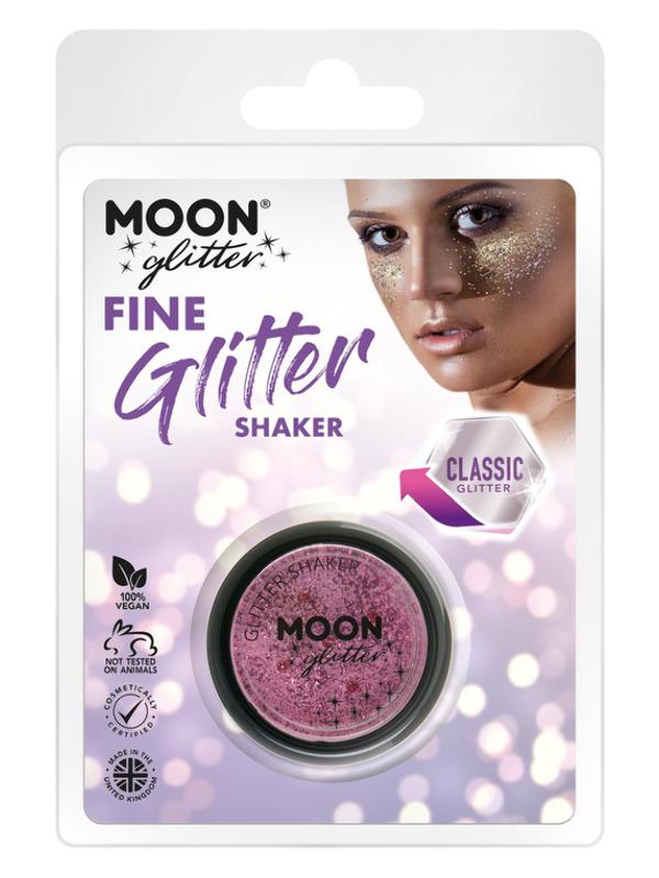 Moon Glitter Classic Fine Glitter Shakers, Pink