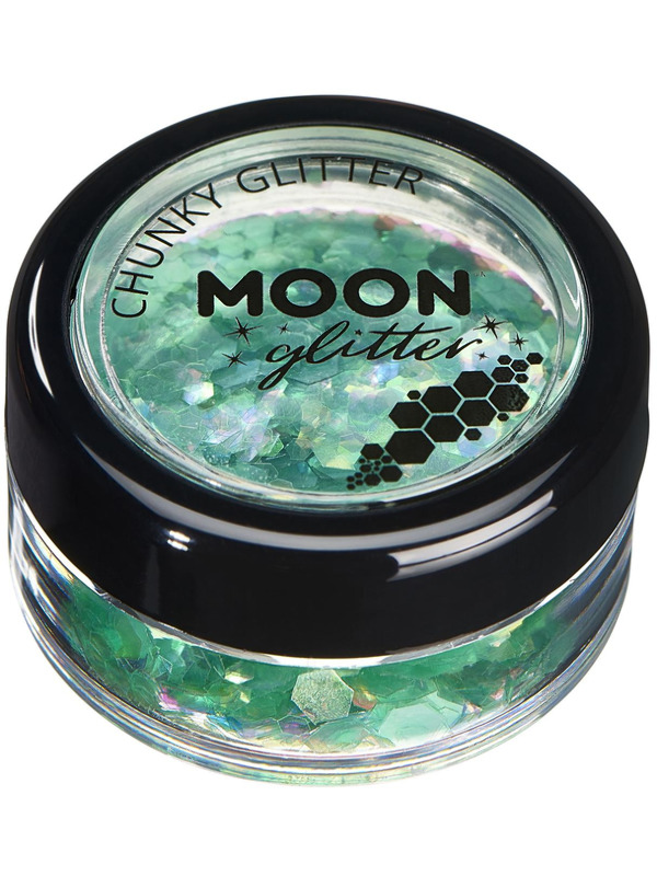 Moon Glitter Iridescent Chunky Glitter, Green