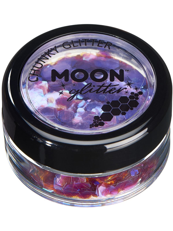 Moon Glitter Iridescent Chunky Glitter, Purple