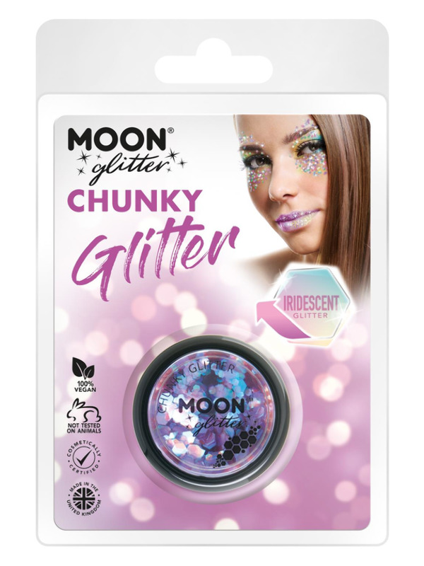 Moon Glitter Iridescent Chunky Glitter, Purple