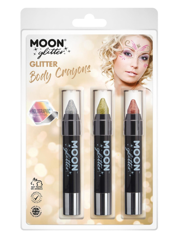 Moon Glitter Hologrpahic Body Crayons,