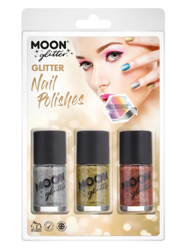 Moon Glitter Holographic Nail Polish,