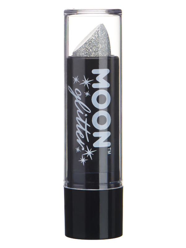 Moon Glitter Holographic Glitter Lipstick, Silver